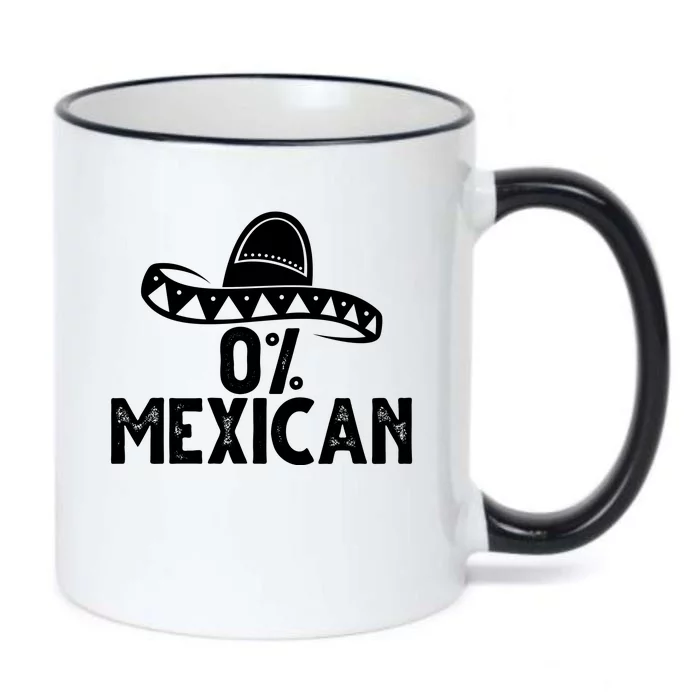 0% Mexican Funny Cinco De Mayo Black Color Changing Mug