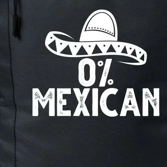 0% Mexican Funny Cinco De Mayo Daily Commute Backpack