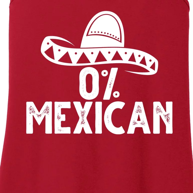 0% Mexican Funny Cinco De Mayo Ladies Essential Tank