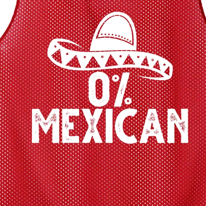 0% Mexican Funny Cinco De Mayo Mesh Reversible Basketball Jersey Tank