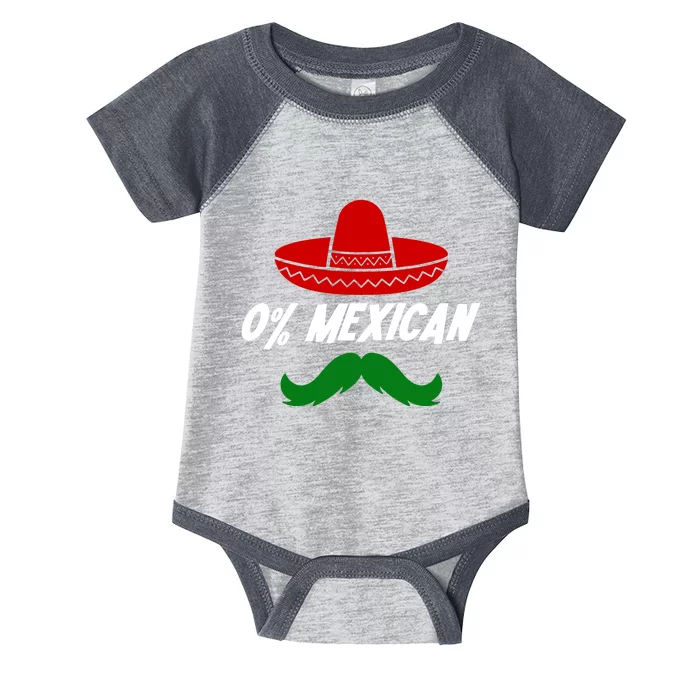 0% Mexican Fiesta Party Cinco De Mayo Funny Infant Baby Jersey Bodysuit