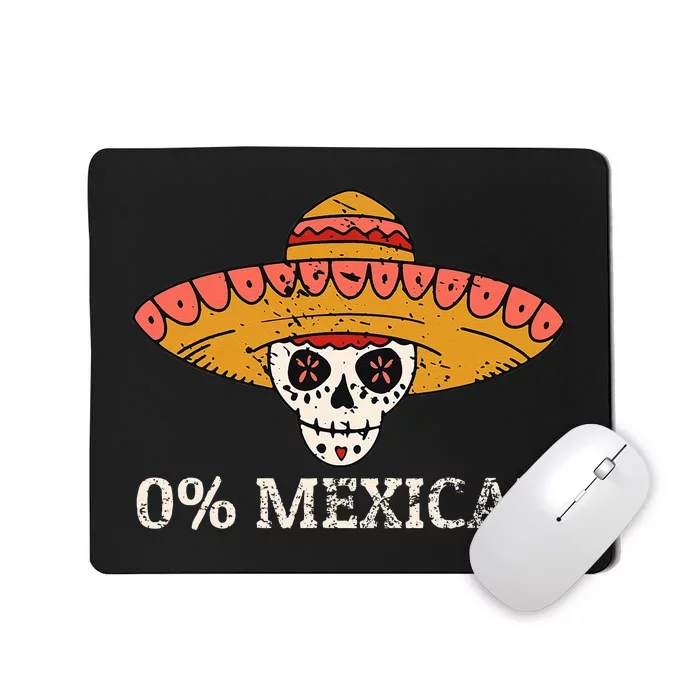 0 Mexican Skull Sombrero Vintage Mousepad