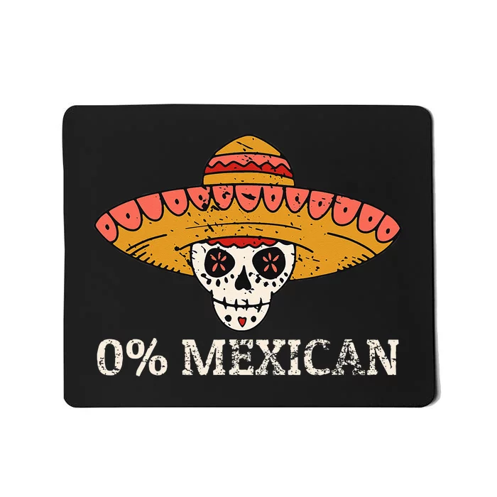 0 Mexican Skull Sombrero Vintage Mousepad