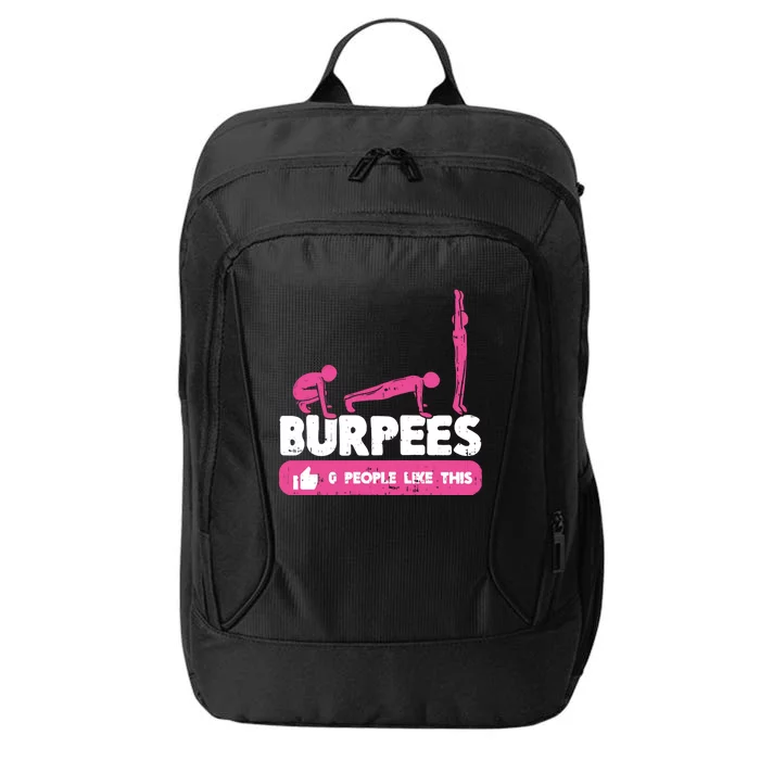 0 People Like Burpees Gym Workout Fitness Gift City Backpack