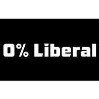 0 Percent Liberal Bumper Sticker