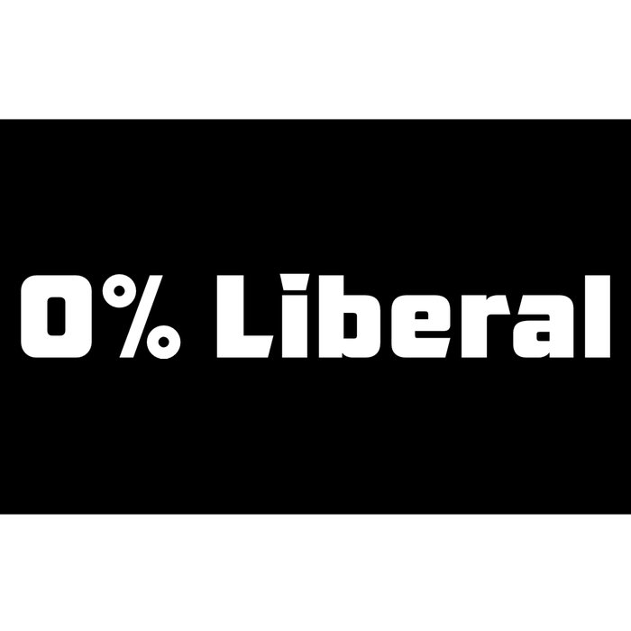 0 Percent Liberal Bumper Sticker