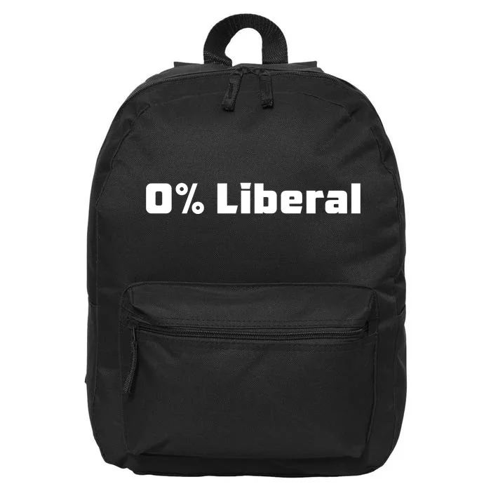 0 Percent Liberal 16 in Basic Backpack