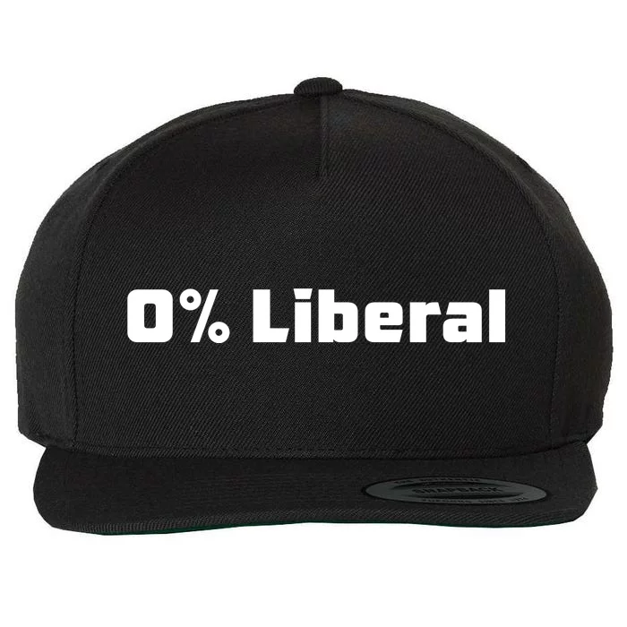 0 Percent Liberal Wool Snapback Cap