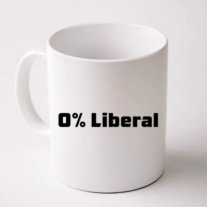 0 Percent Liberal Front & Back Coffee Mug