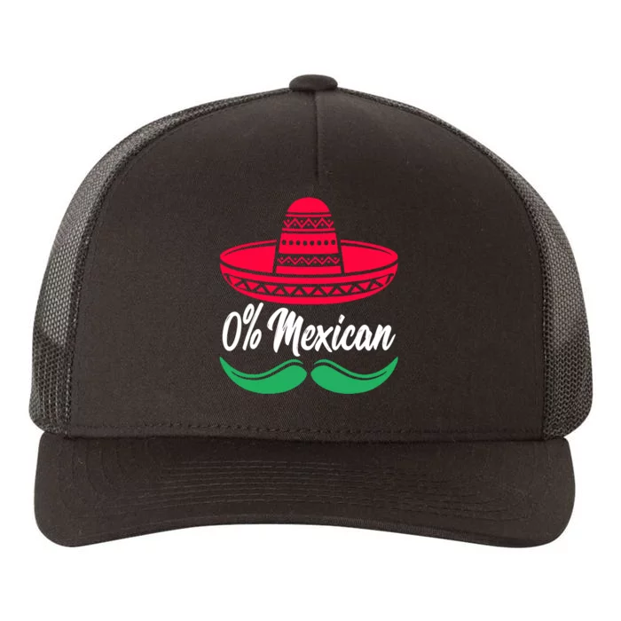 0 Percent Mexican Funny Yupoong Adult 5-Panel Trucker Hat