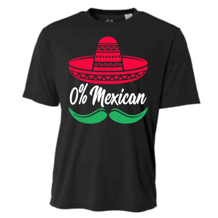 0 Percent Mexican Funny Cooling Performance Crew T-Shirt