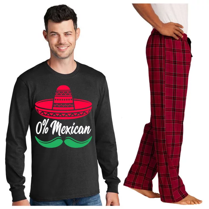 0 Percent Mexican Funny Long Sleeve Pajama Set