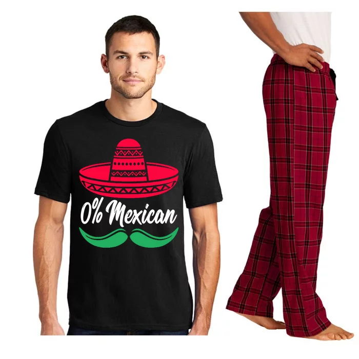 0 Percent Mexican Funny Pajama Set