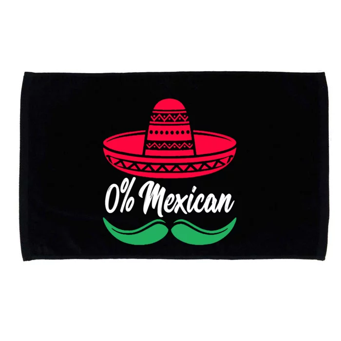 0 Percent Mexican Funny Microfiber Hand Towel