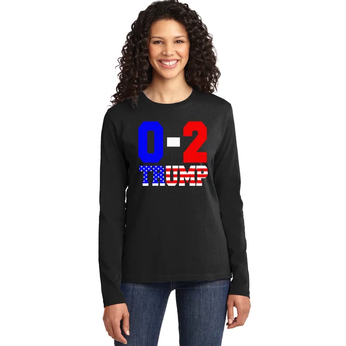 02 Trump 2024 Voting Trump For 47th President Ladies Long Sleeve Shirt