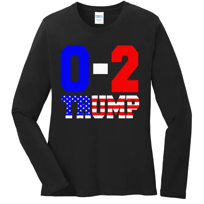 02 Trump 2024 Voting Trump For 47th President Ladies Long Sleeve Shirt