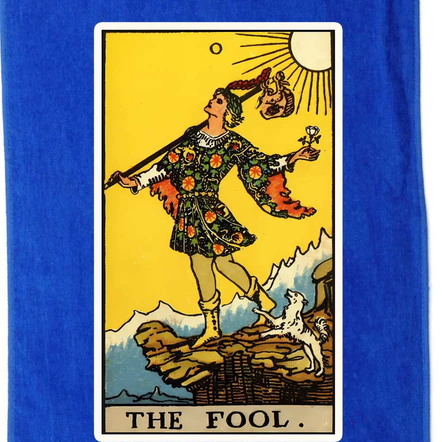 0. The Fool Tarot Card Platinum Collection Golf Towel