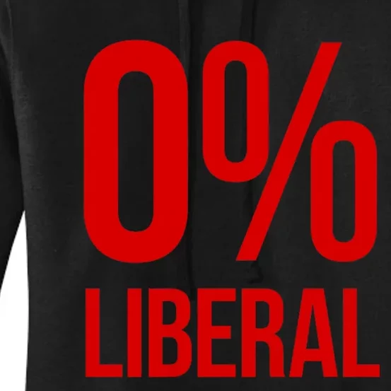 0% Zero Percent Liberal Conservative Women's Pullover Hoodie