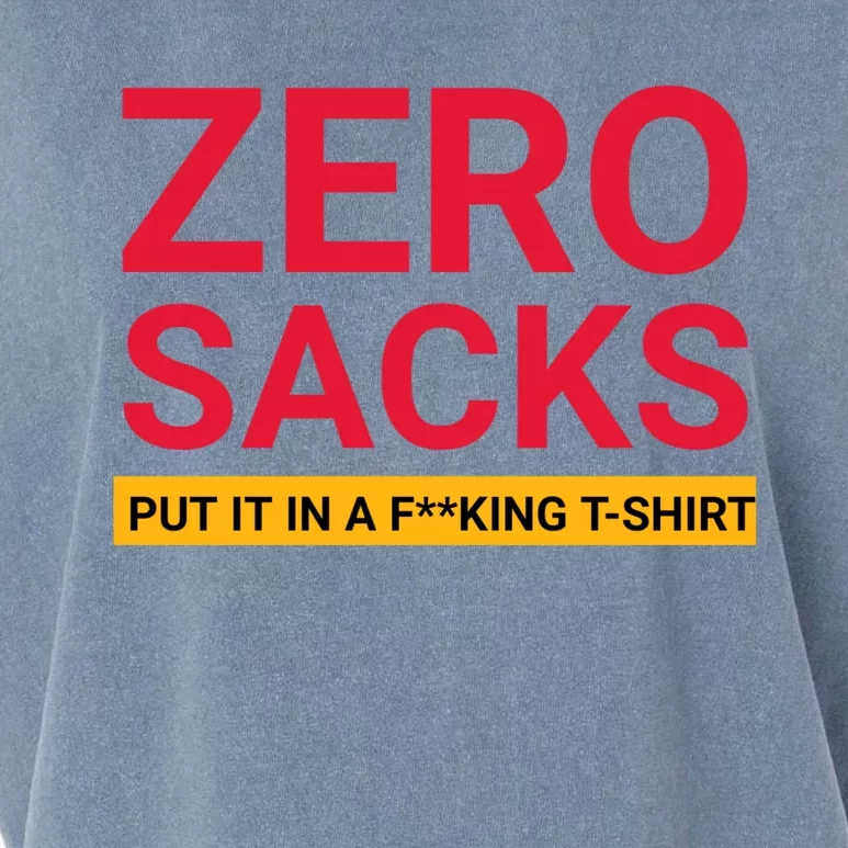 0 Zero Sacks Put It On A F**cking Garment-Dyed Women's Muscle Tee