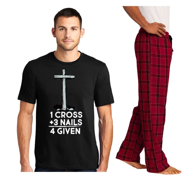 1 Cross Plus 3 Nails Equals 4 Given Pajama Set