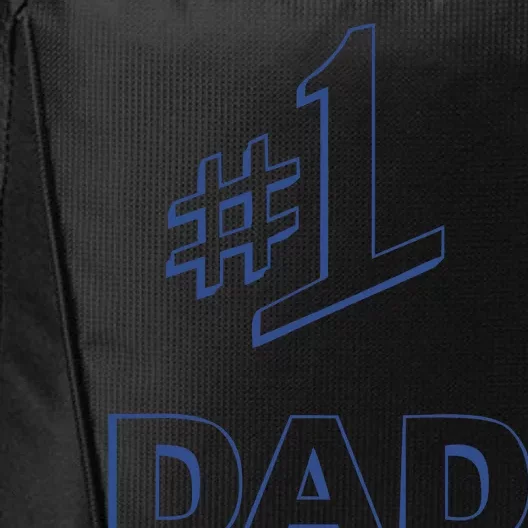 #1 Dad Number One Logo City Backpack