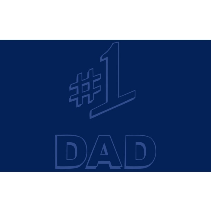 #1 Dad Number One Logo Bumper Sticker