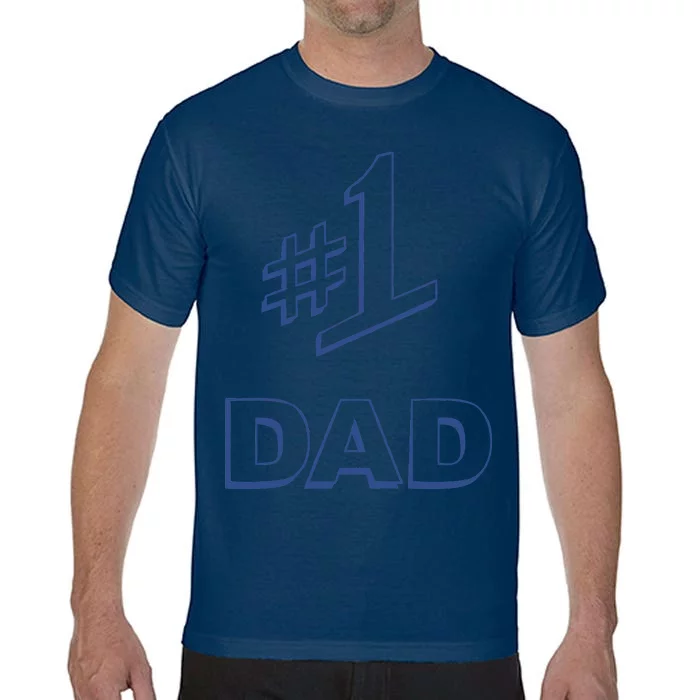 #1 Dad Number One Logo Comfort Colors T-Shirt