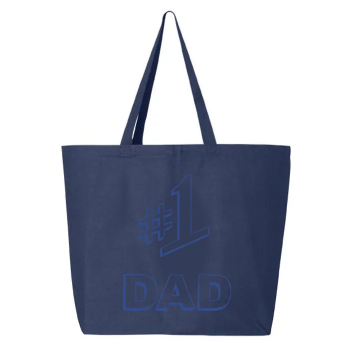 #1 Dad Number One Logo 25L Jumbo Tote