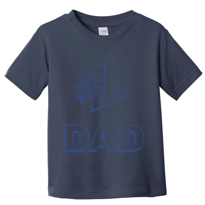 #1 Dad Number One Logo Toddler T-Shirt