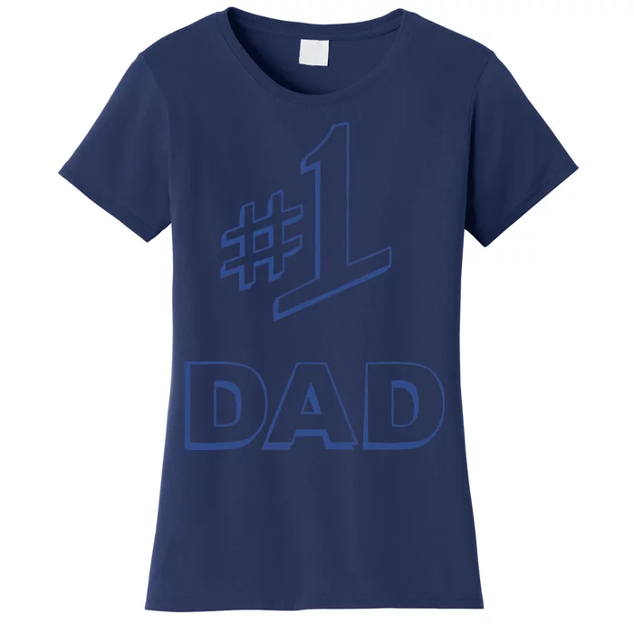 #1 Dad Number One Logo Women's T-Shirt