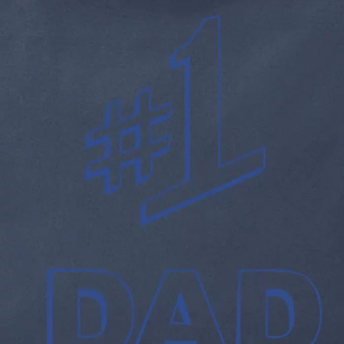 #1 Dad Number One Logo Zip Tote Bag