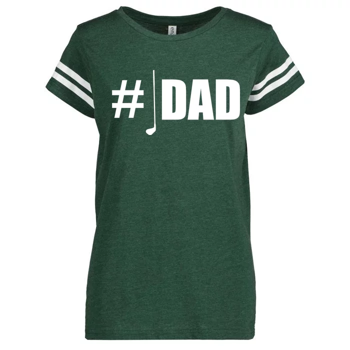 #1 Golf Dad Enza Ladies Jersey Football T-Shirt