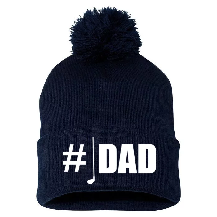 #1 Golf Dad Pom Pom 12in Knit Beanie