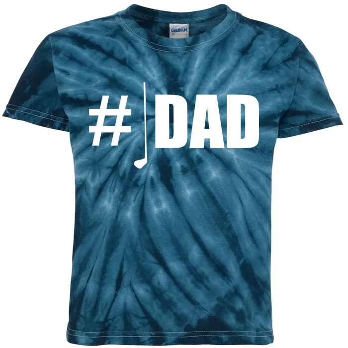 #1 Golf Dad Kids Tie-Dye T-Shirt