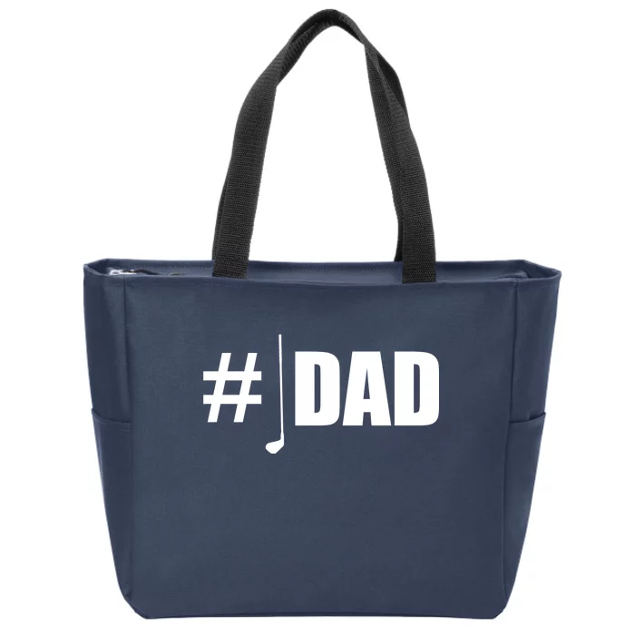 #1 Golf Dad Zip Tote Bag