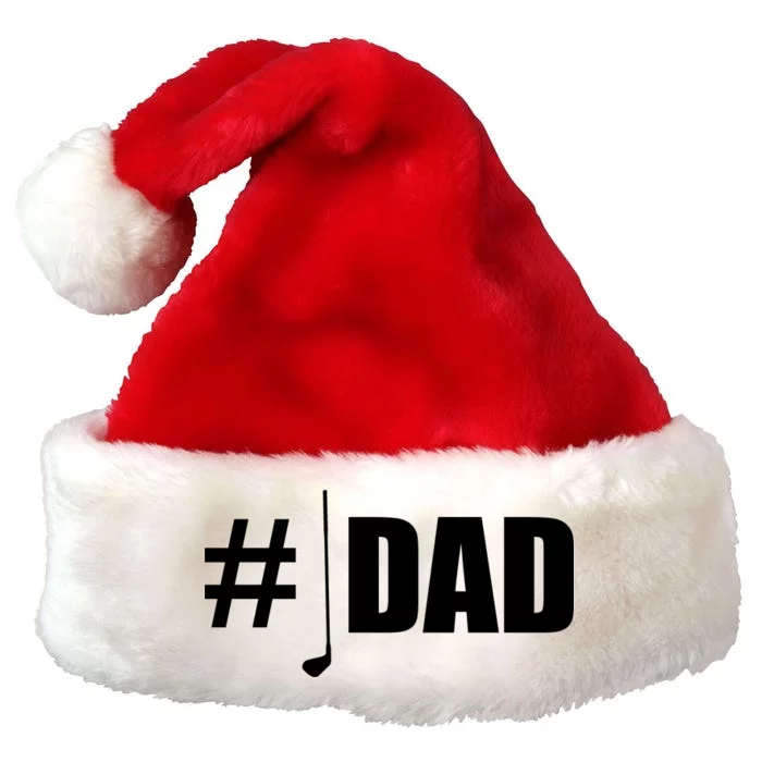 #1 Golf Dad Premium Christmas Santa Hat