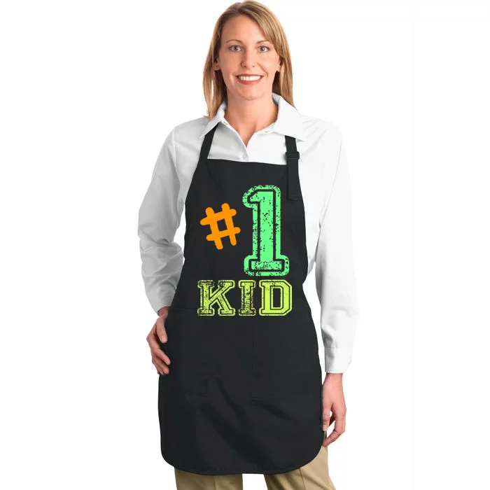 #1 Kid Full-Length Apron With Pocket