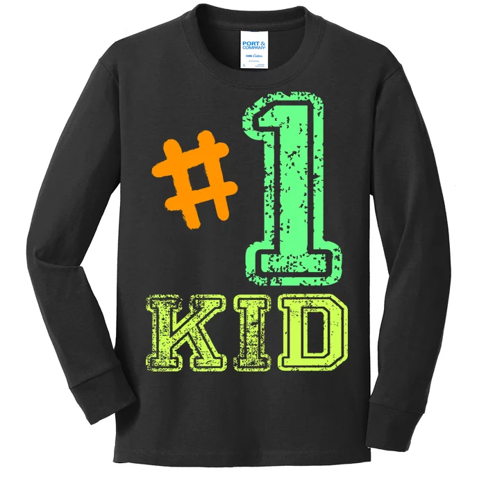 #1 Kid Kids Long Sleeve Shirt