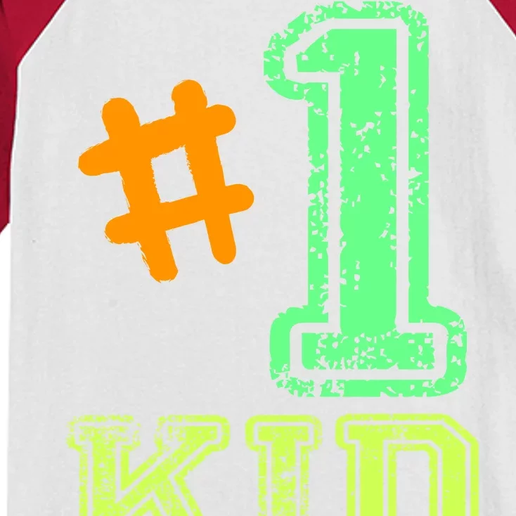 #1 Kid Kids Colorblock Raglan Jersey