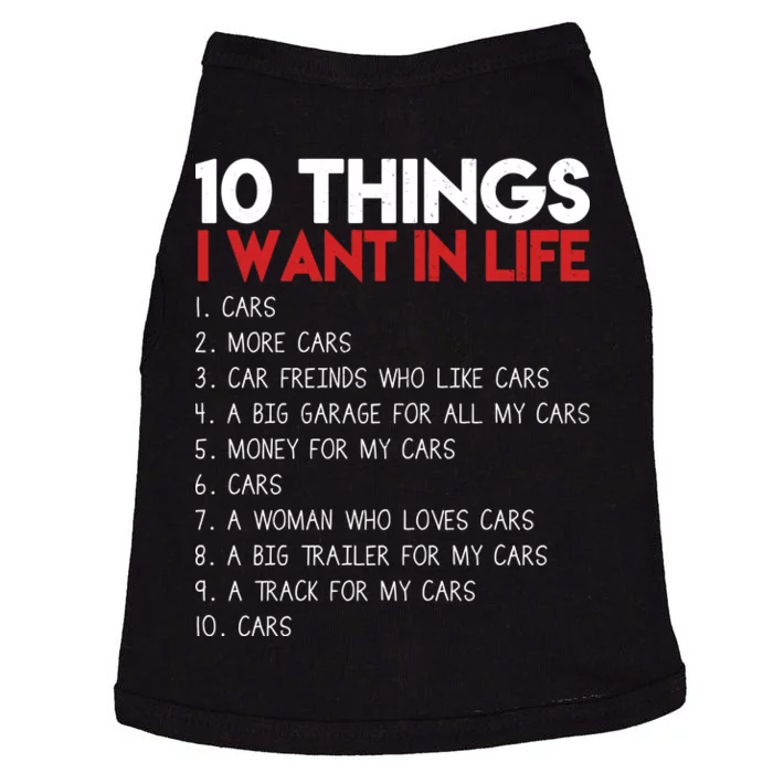 10 Things I Want In life Cars And More Cars Doggie Tank