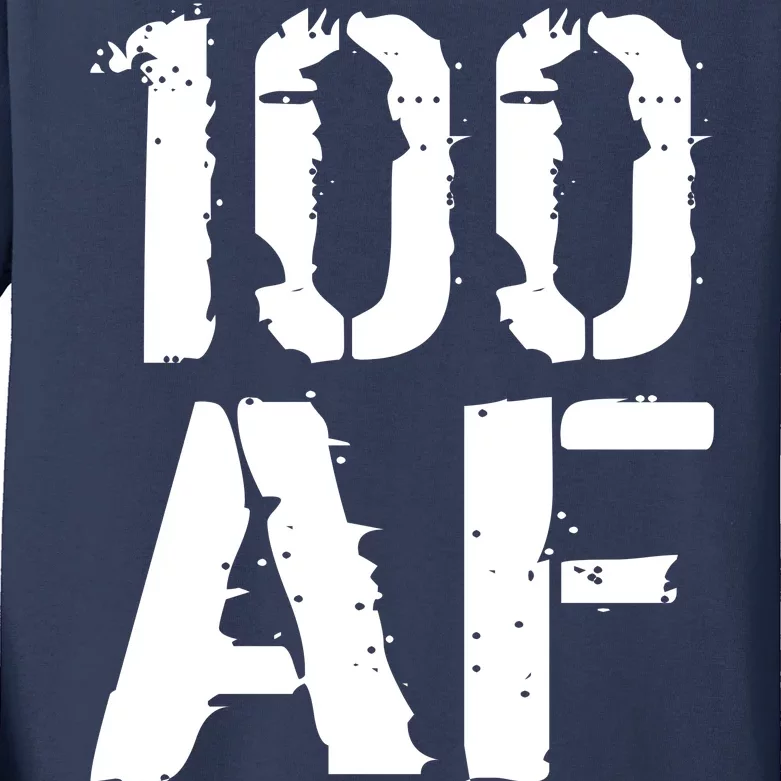 100 AF 100th Birthday Kids Long Sleeve Shirt