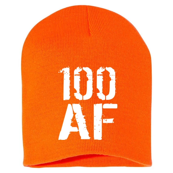 100 AF 100th Birthday Short Acrylic Beanie