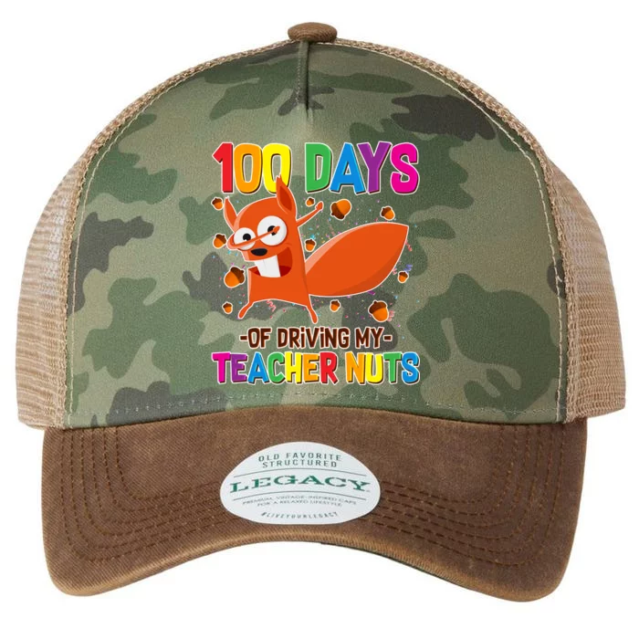 100 Days Of Driving My Teacher Nuts Legacy Tie Dye Trucker Hat