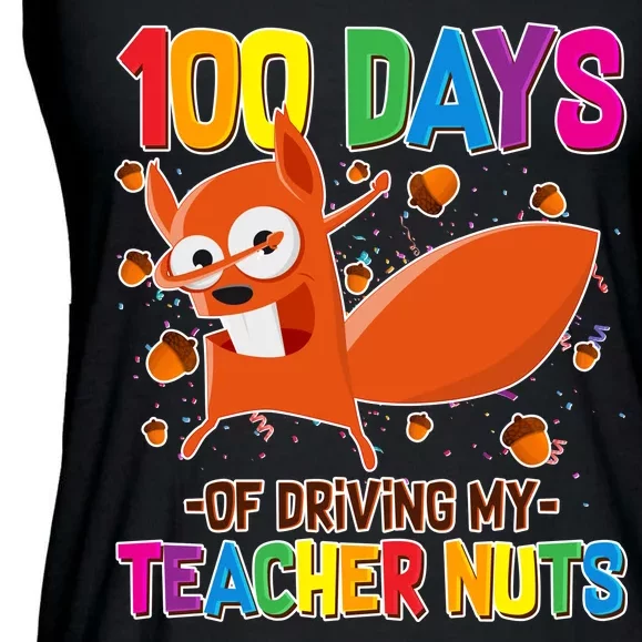 100 Days Of Driving My Teacher Nuts Ladies Essential Flowy Tank