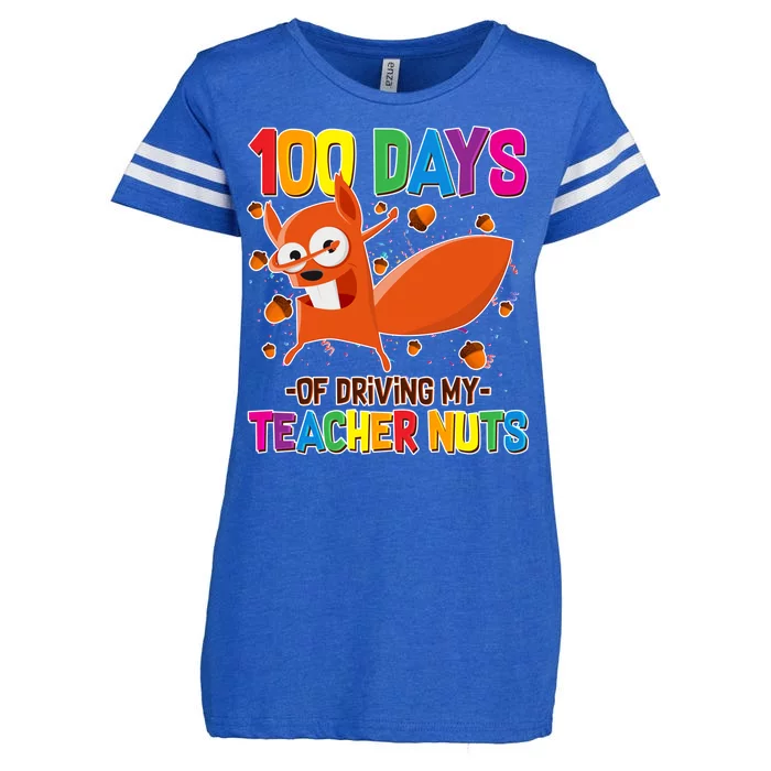 100 Days Of Driving My Teacher Nuts Enza Ladies Jersey Football T-Shirt