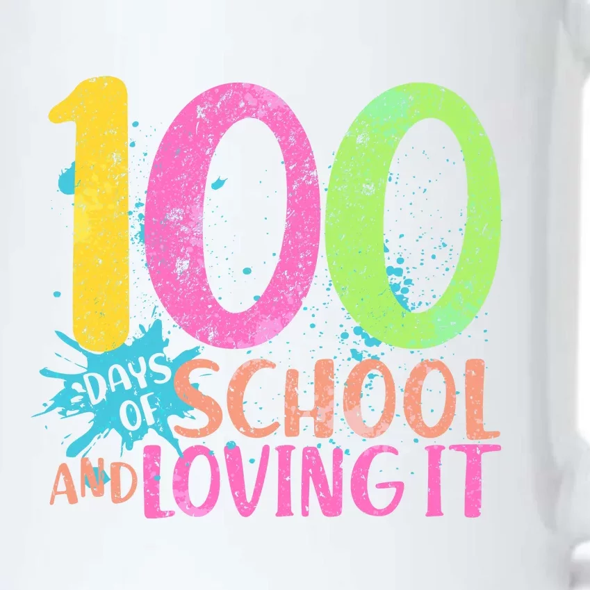 100 Days Of School And Loving It Black Color Changing Mug