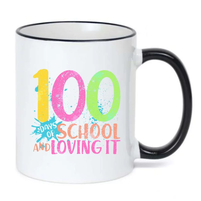 100 Days Of School And Loving It Black Color Changing Mug