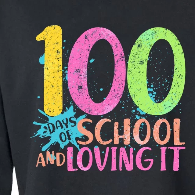 100 Days Of School And Loving It Cropped Pullover Crew