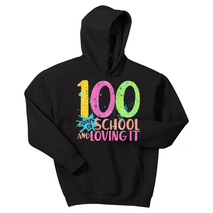 100 Days Of School And Loving It Kids Hoodie