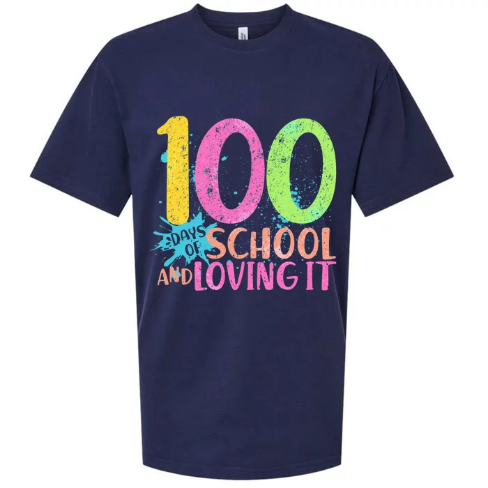 100 Days Of School And Loving It Sueded Cloud Jersey T-Shirt